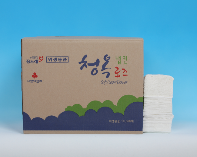 청옥 로즈냅킨