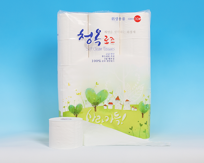 청옥 로즈 3겹 화장지(30m)
