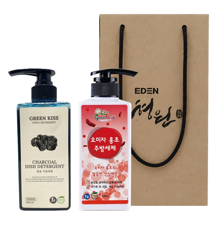 그린키스 주방세제2종세트(500ml,750ml)